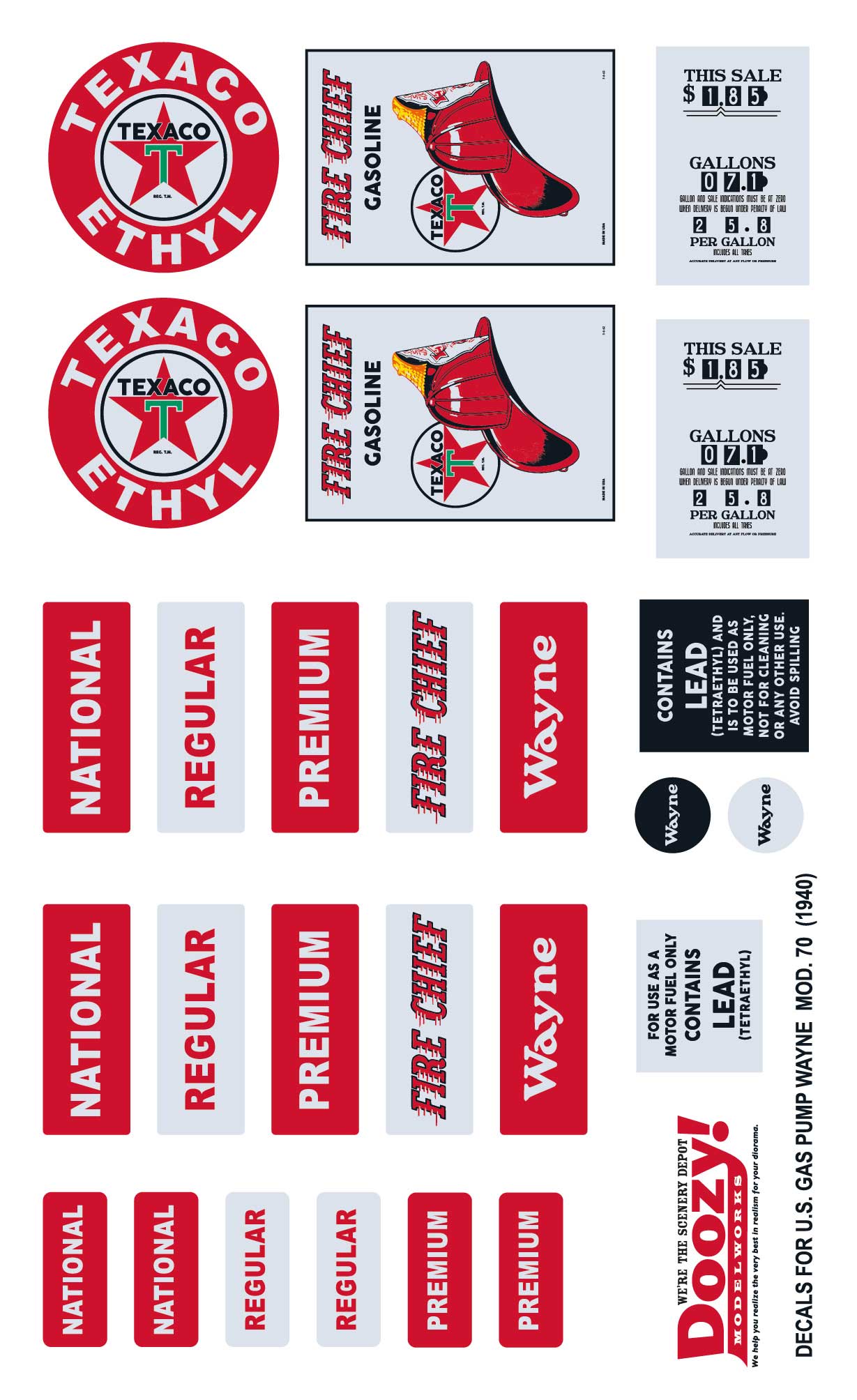 Doozy 1/24 Route 66 Gas Pump | 8435568306172