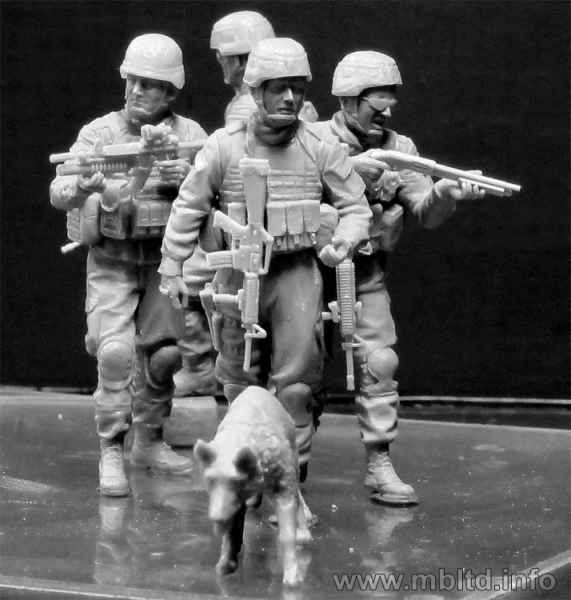 MASTER BOX 1/35 Modern US infantrymen. Cordon and Search | 4820113081125