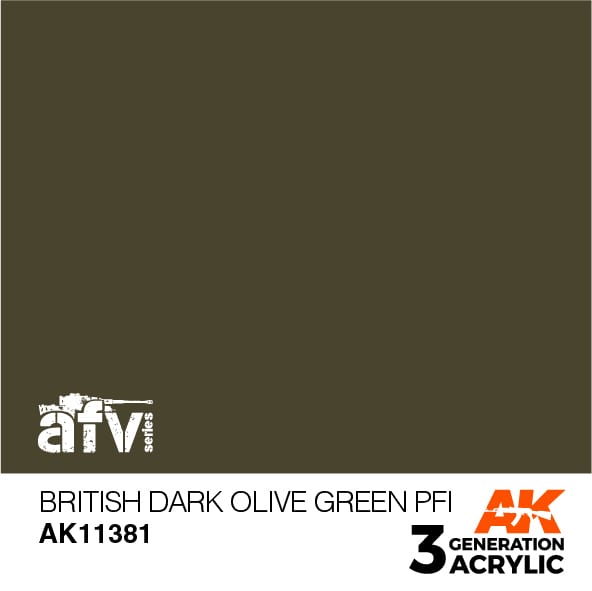 AK Interactive 3G British Dark Olive Green PFI | 8435568311374