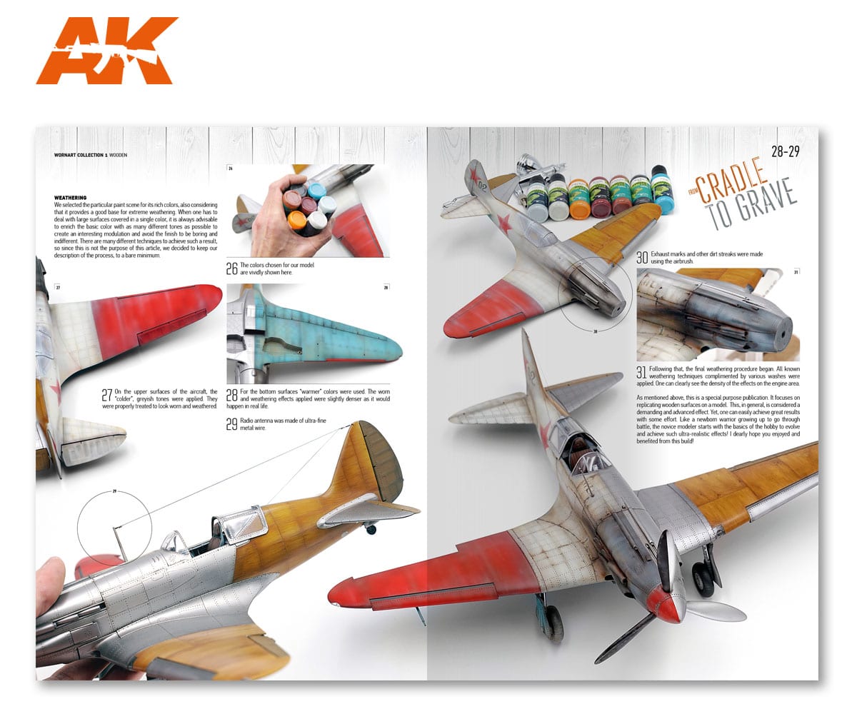 AK Interactive Worn Art Collection 01 - Wooden - English