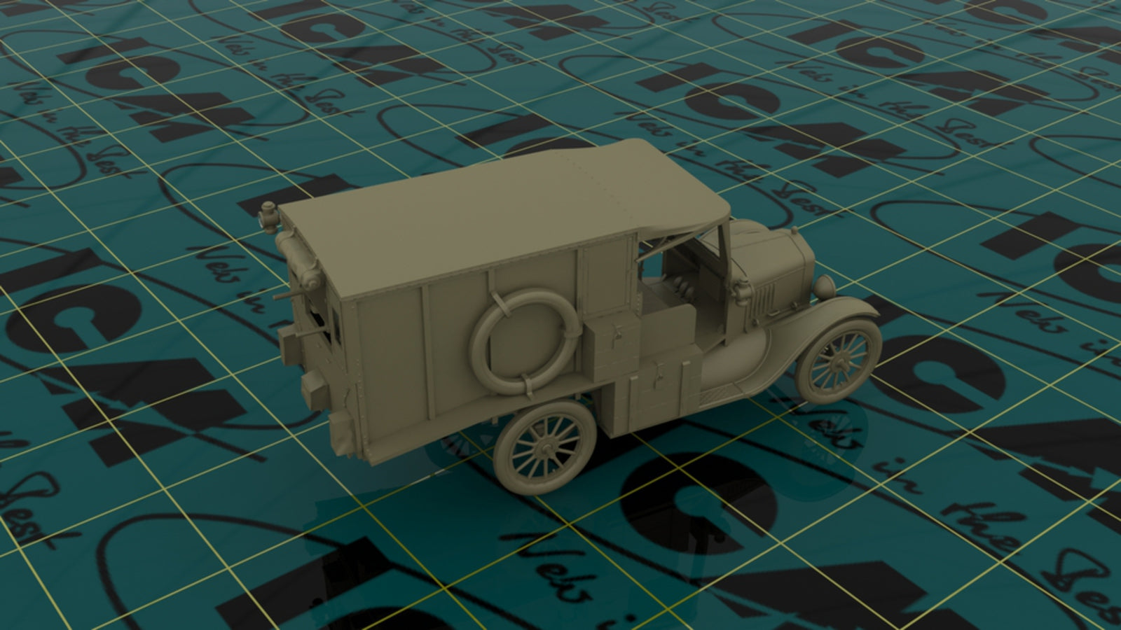 ICM 1/35 Model T 1917 Ambulance with US Medical Personnel | 4823044404506