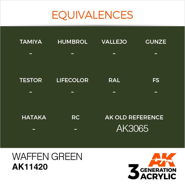 AK Interactive 3G Waffen Green | 8435568310865