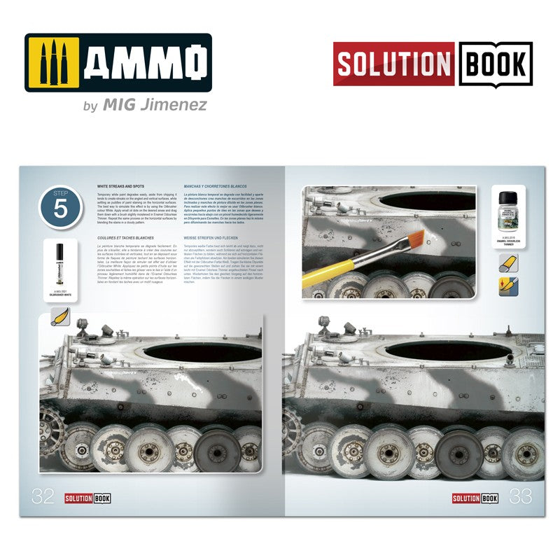 Ammo Mig How To Paint WWII German Winter Vehicles Solution Book | 8432074066019