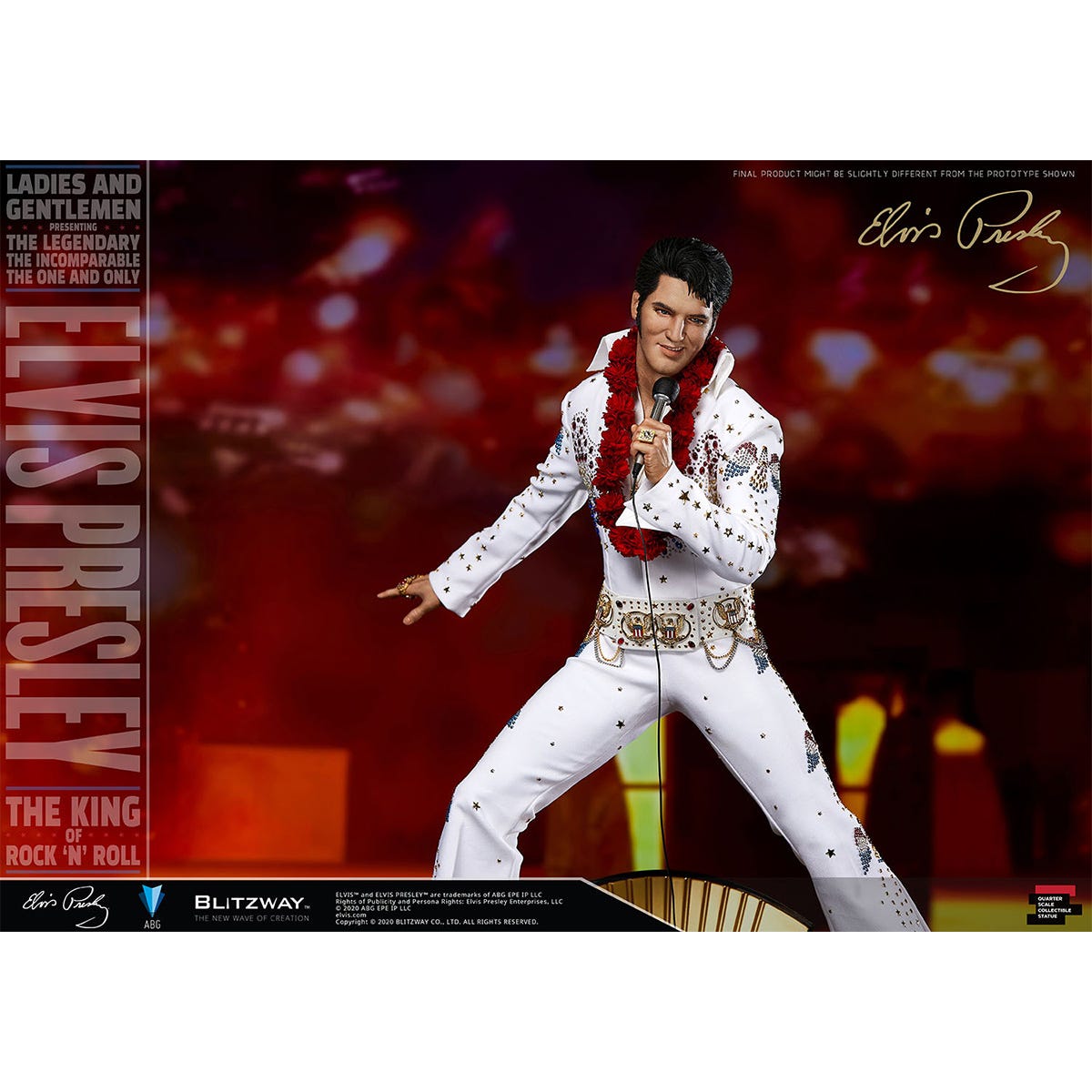 Blitzway 'Elvis Presley', 1/4th Superb Scale Statue | 8809321479395