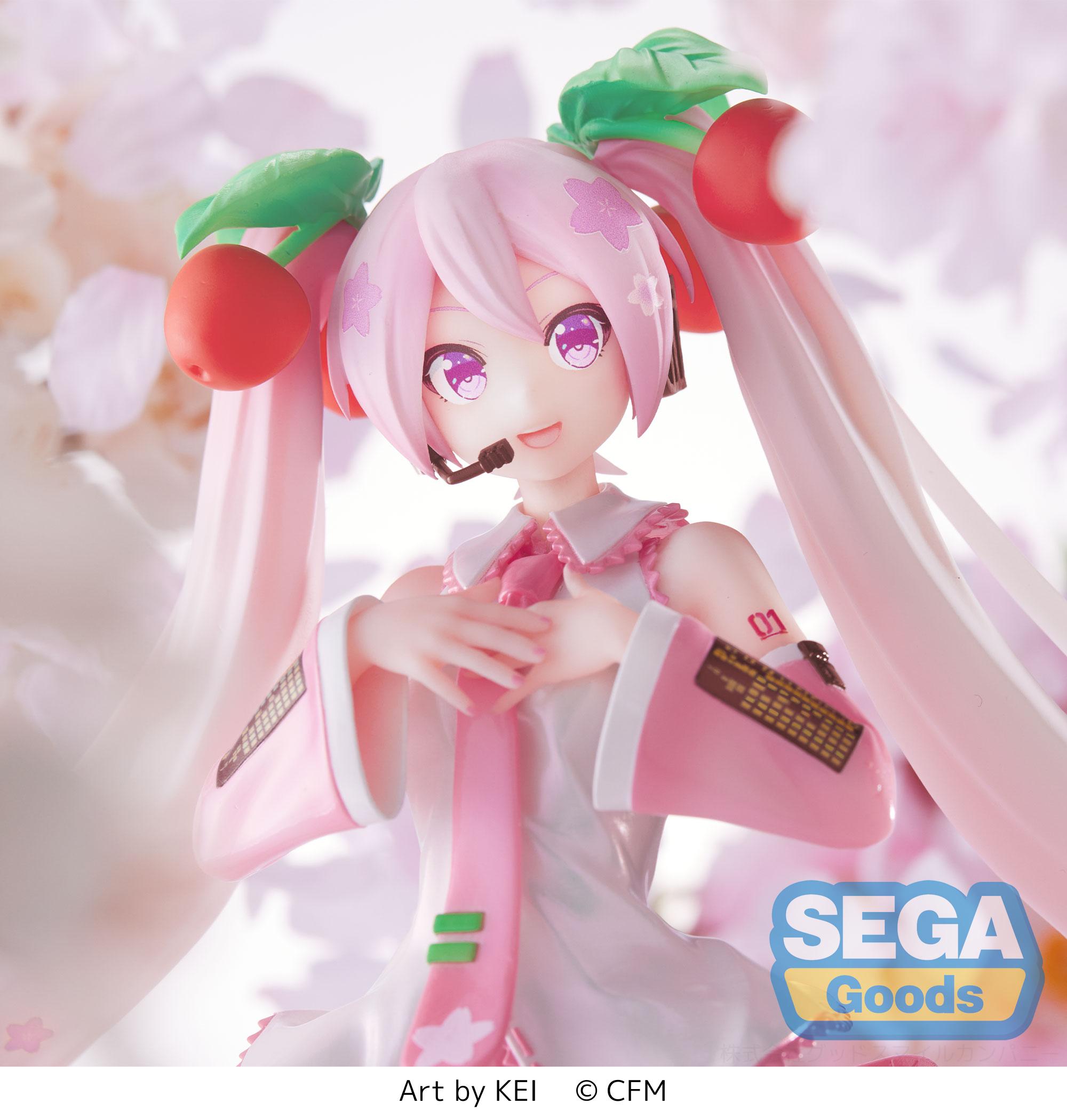 Hatsune Miku Series Sakura Miku 2023 Luminasta Figure | 4580779516484