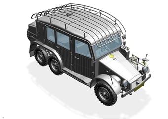 Bronco Models 1/35 German Krupp Protze Kfz.19 Radio Command Car | 6970162330663