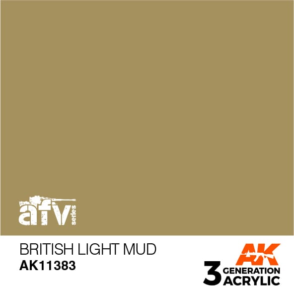 AK Interactive 3G British Light Mud | 8435568311398