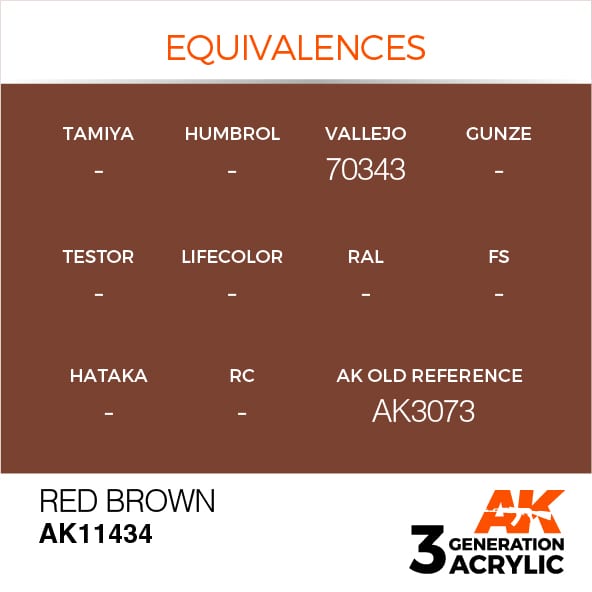 AK Interactive 3G Red Brown | 8435568311008