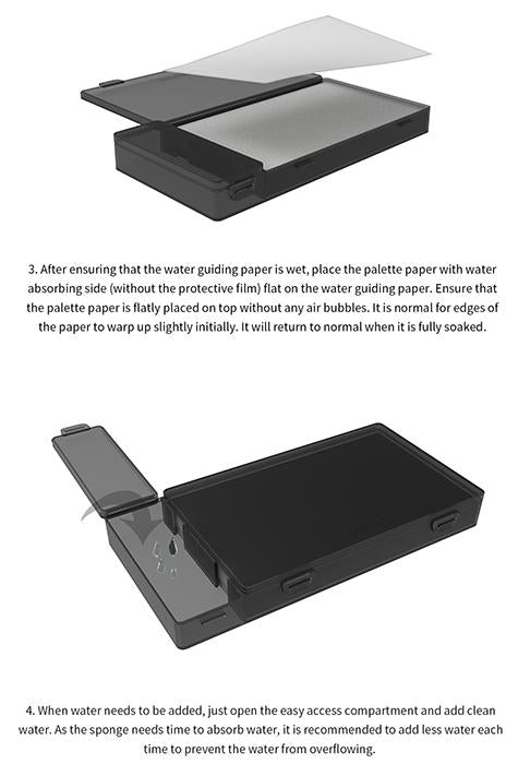 DSPIAE Moisture-Retaining Wet Palette for Acrylic Paints | 6970845561049