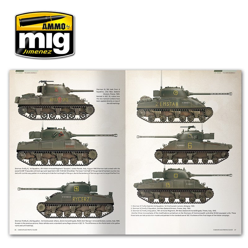 Ammo Mig Sherman: The American Miracle - Camouflage Profile Guide (English) | 8432074060802