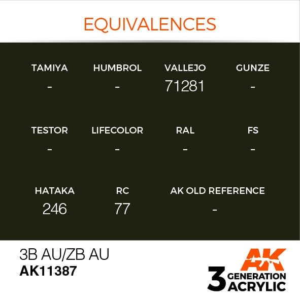 AK Interactive 3G 3B AU/ZB AU