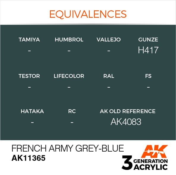 AK Interactive 3G French Army Grey-Blue | 8435568310285