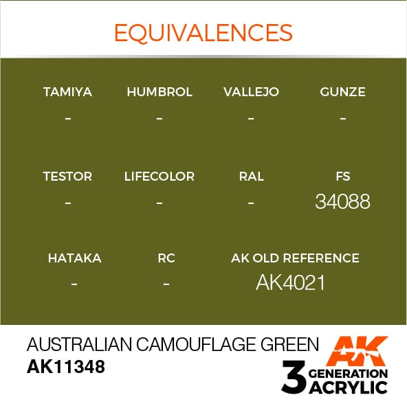 AK Interactive 3G Australian Camouflage Green | 8435568310117