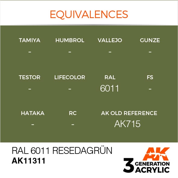 AK Interactive 3G RAL 6011 Resedagrün | 8435568309746