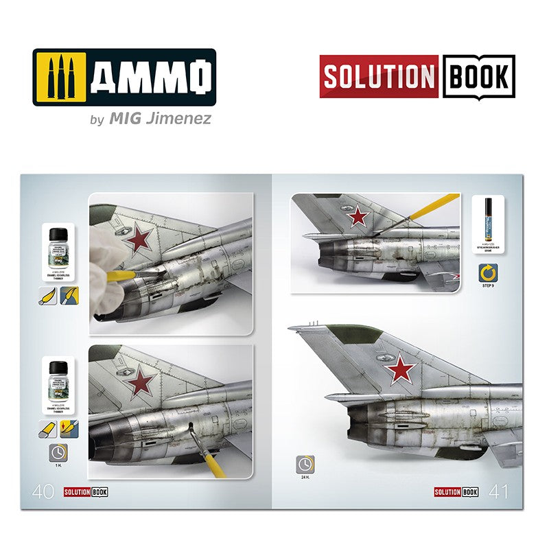 Ammo Mig How To Paint Bare Metal Aircraft - Solution Book (Multilingual)
