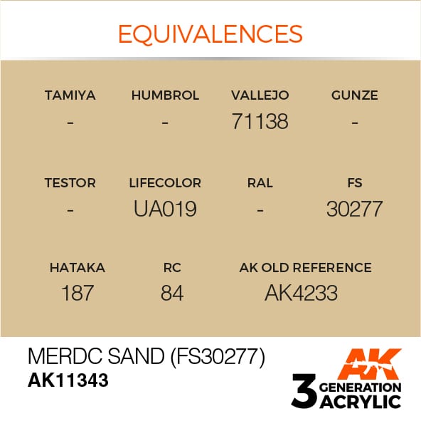 AK Interactive 3G MERDC Sand (FS30277) | 8435568310063