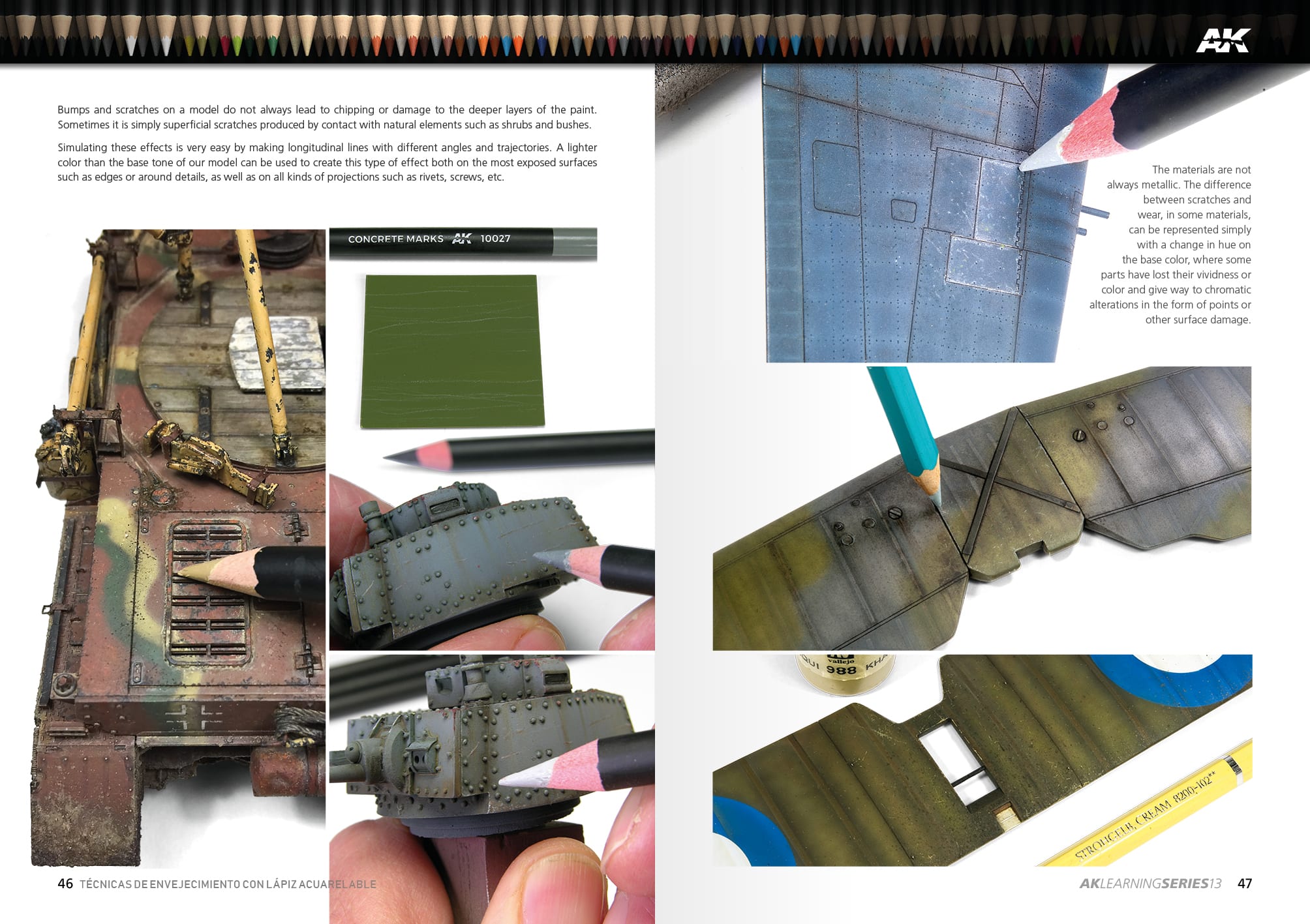 AK Interactive Learning Series #13 Weathering Pencil Techniques - English | 8435568312807