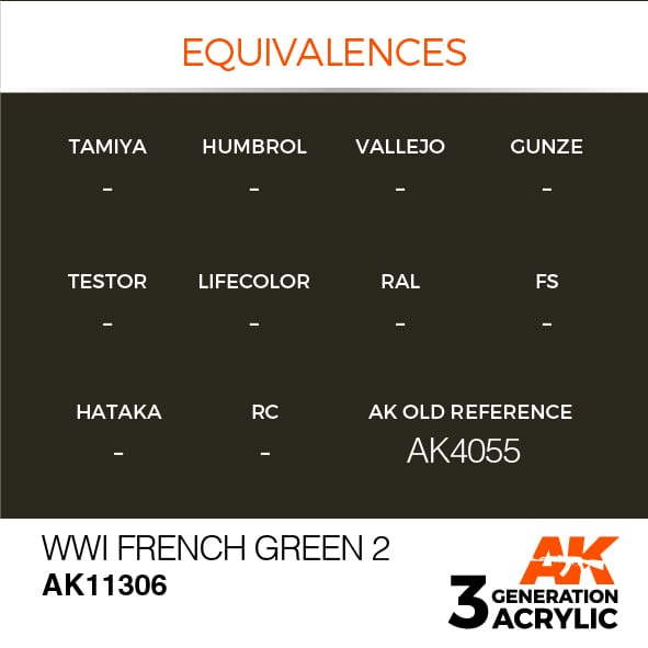 AK Interactive 3G WWI French Green 2 | 8435568309692
