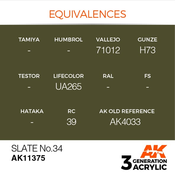 AK Interactive 3G Slate No.34 | 8435568310384