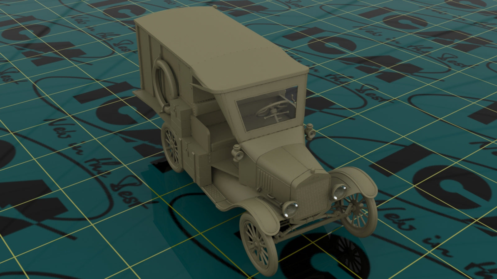 ICM 1/35 Model T 1917 Ambulance with US Medical Personnel | 4823044404506