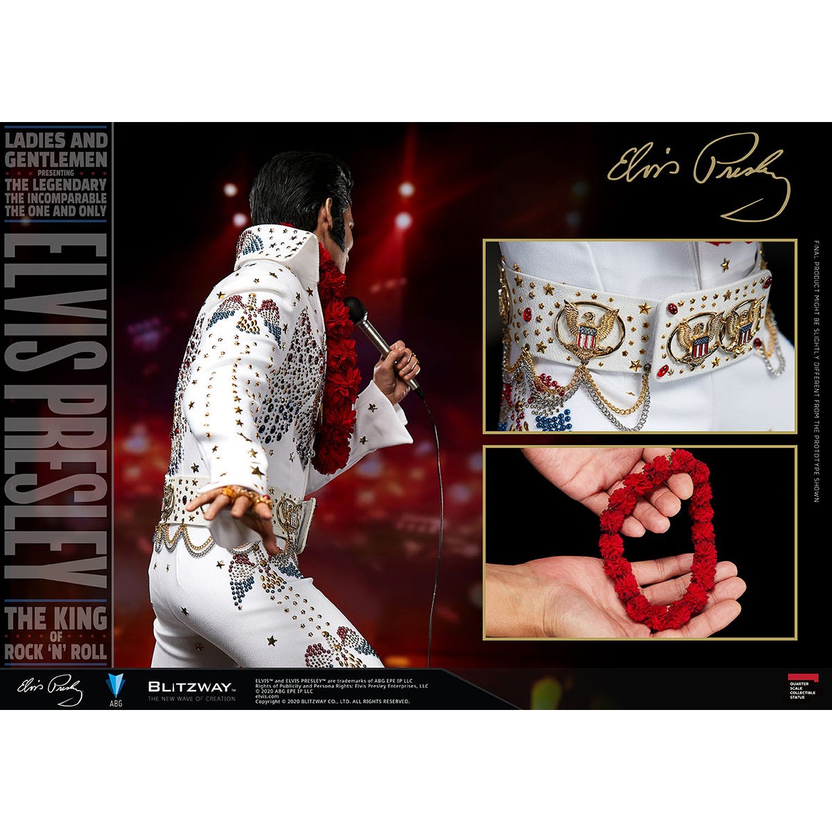 Blitzway 'Elvis Presley', 1/4th Superb Scale Statue | 8809321479395