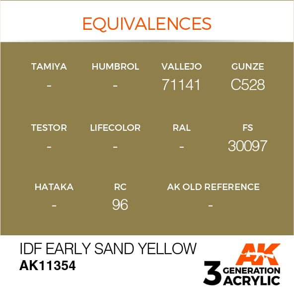 AK Interactive 3G IDF Early Sand Yellow | 8435568310179