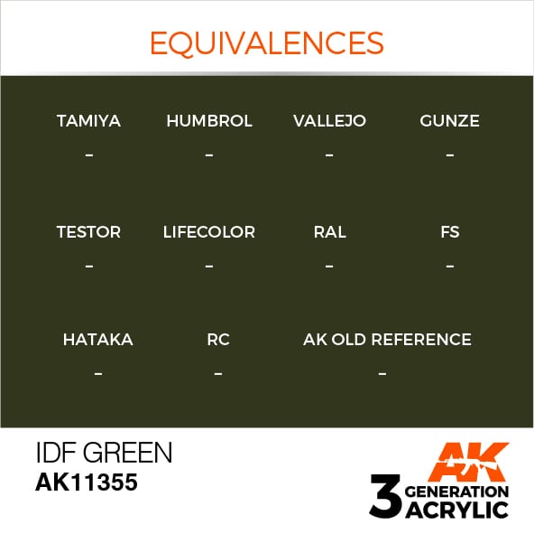 AK Interactive 3G IDF Green | 8435568310186
