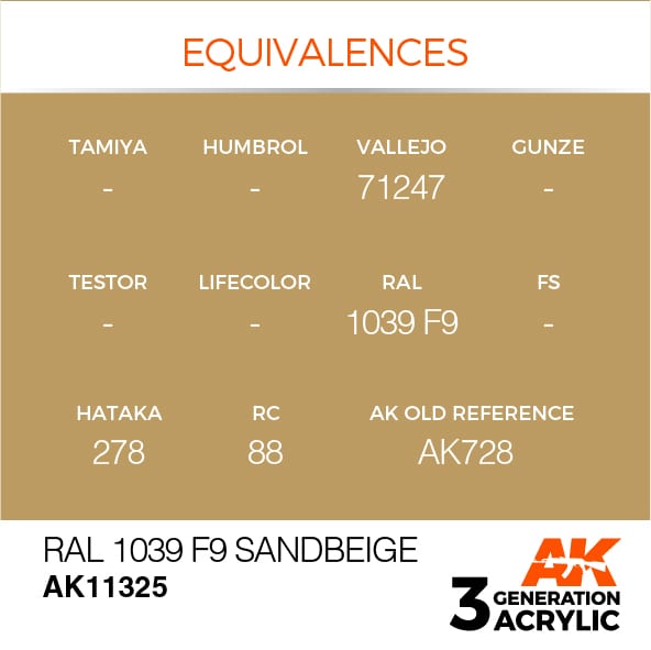 AK Interactive 3G RAL 1039 F9 Sandbeige | 8435568309883