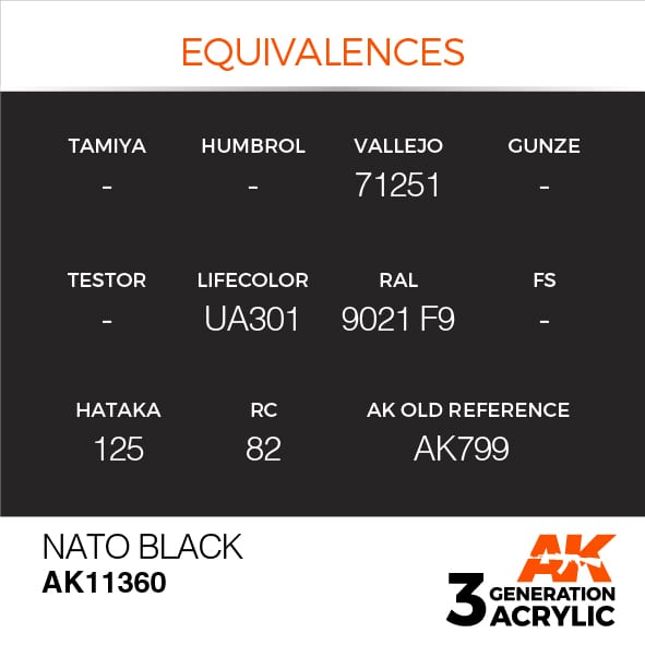 AK Interactive 3G NATO Black | 8435568310230