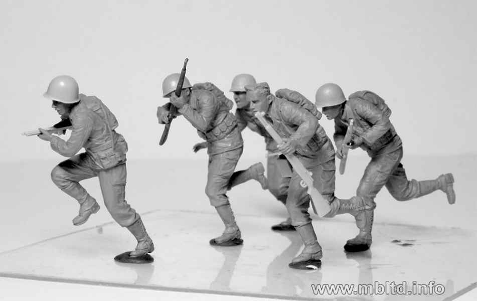 MASTER BOX 1/35 'Move, move, move' US Soldiers, Operation Overlord period, 1944 | 4820113080883