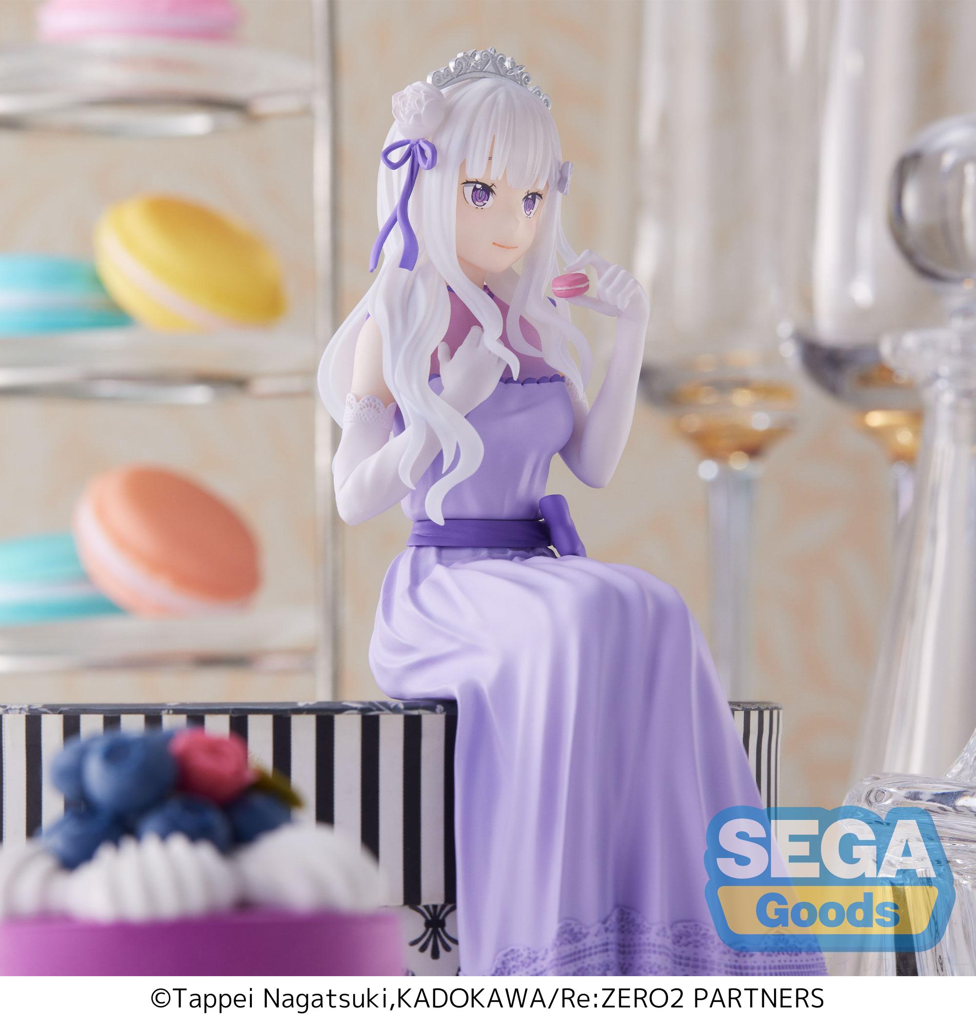 Re:ZERO -Starting Life in Another World-: Lost in Memories Emilia Dressed-Up Party PM Perching Figure | 4580779504238