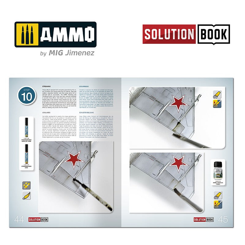 Ammo Mig How To Paint Bare Metal Aircraft - Solution Book (Multilingual)