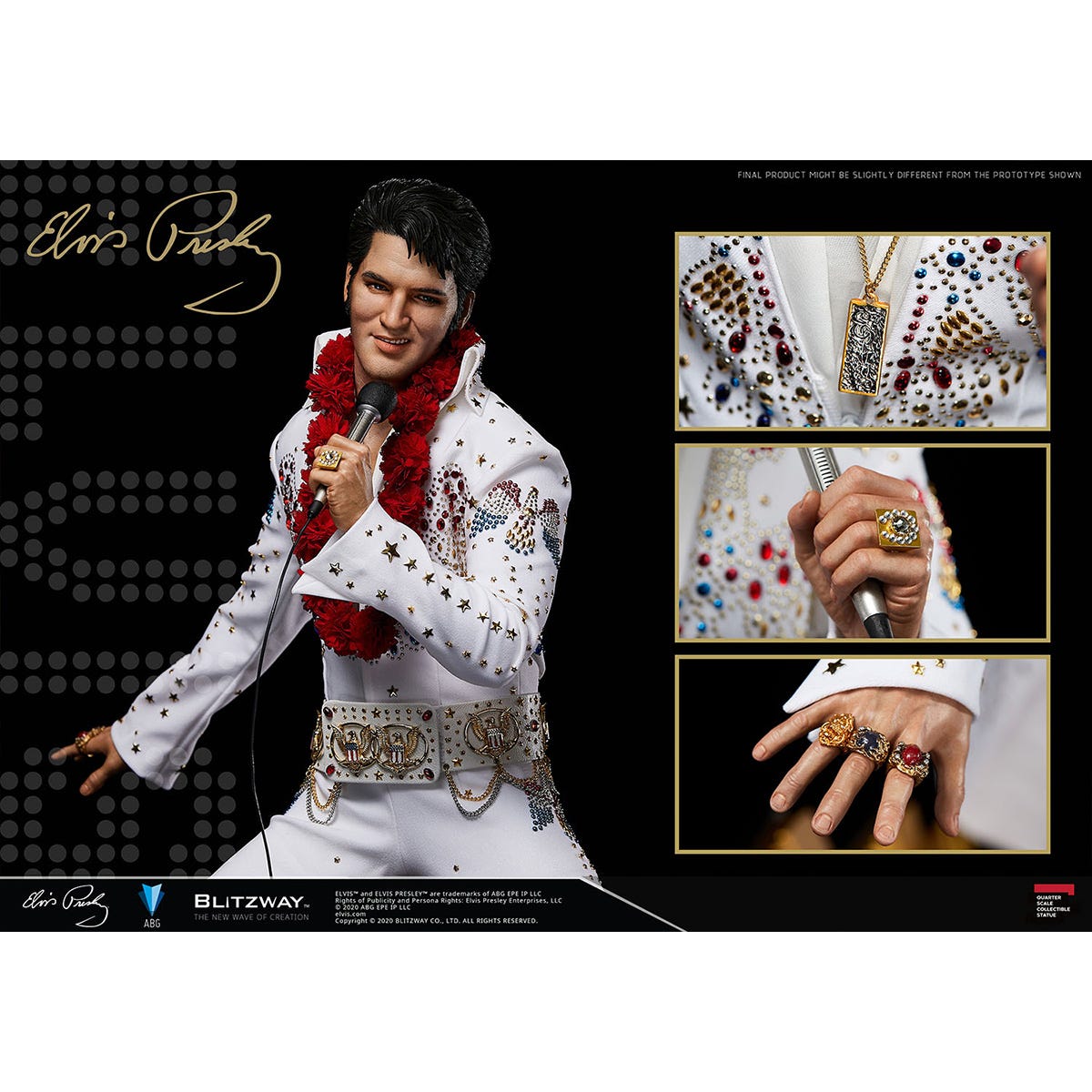 Blitzway 'Elvis Presley', 1/4th Superb Scale Statue | 8809321479395
