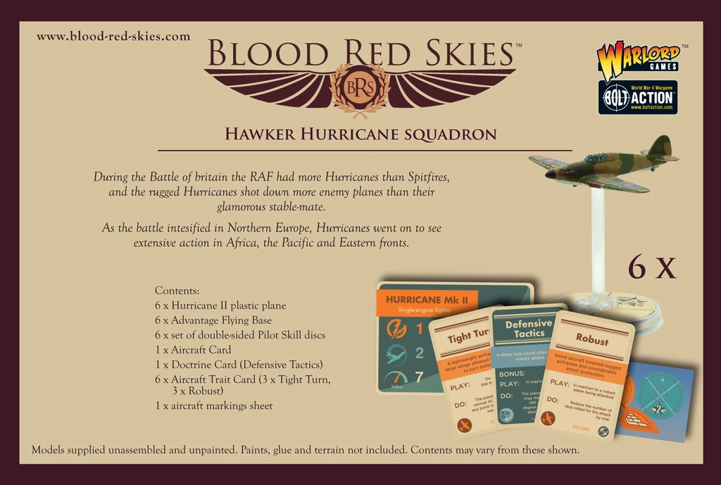 Blood Red Skies Hawker Hurricane Squadron | 5060572501539