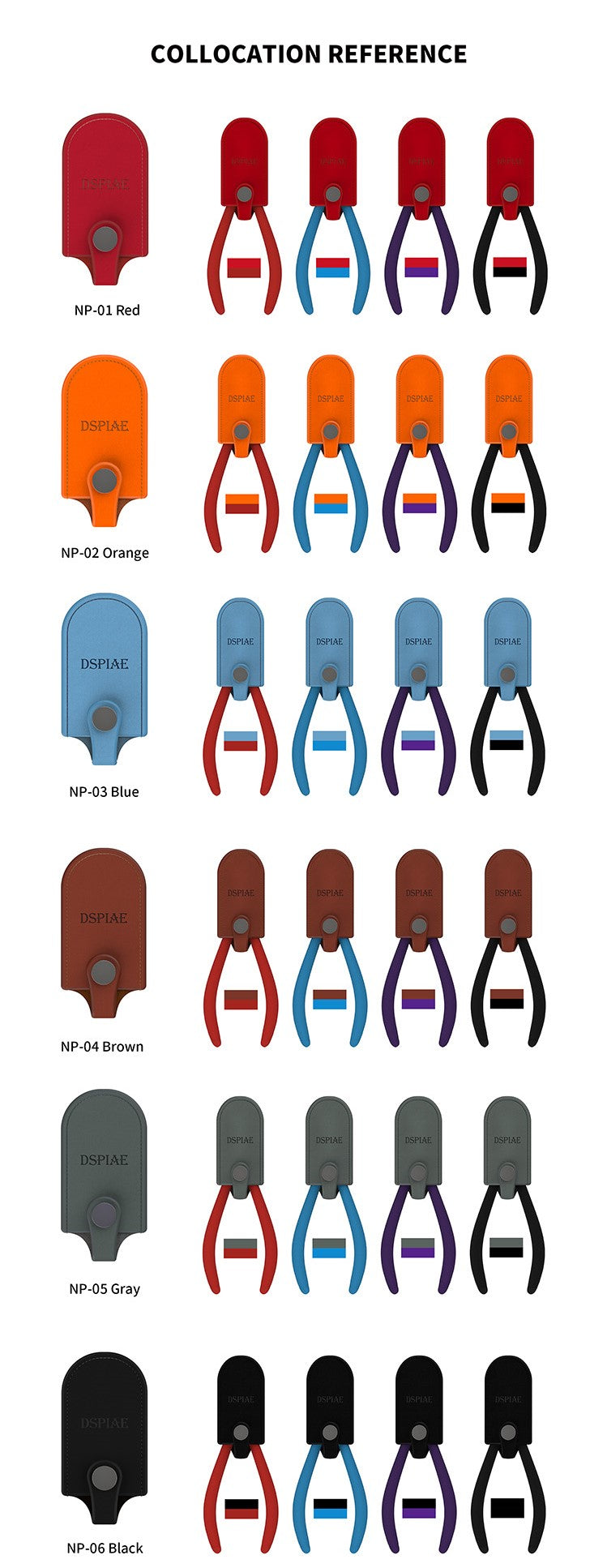 DSPIAE Leather Protector for Nippers (Black) | 6970845562022