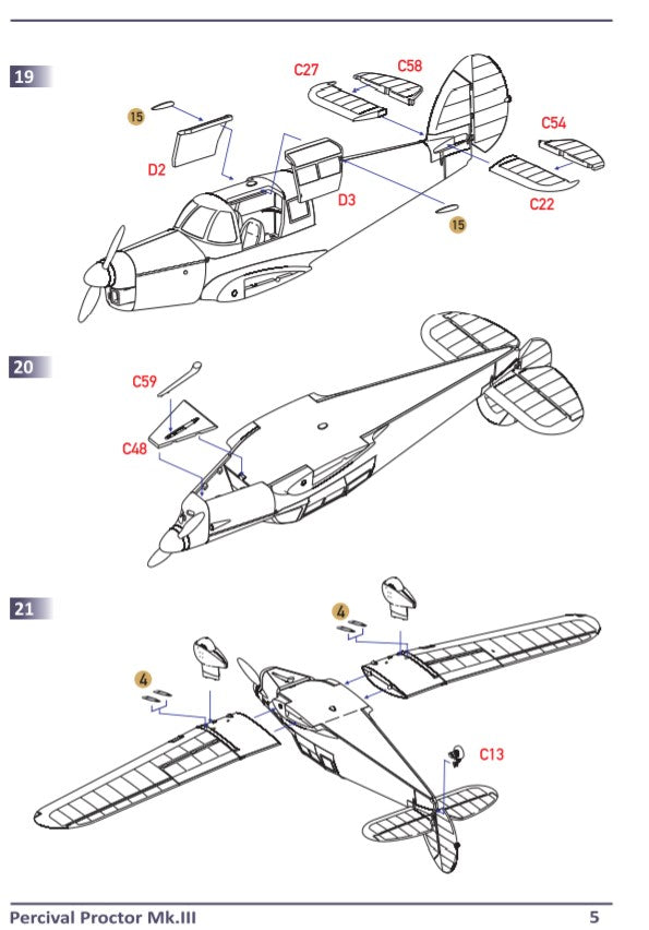 Dora Wings Percival Proctor Mk.III | 4820237050137