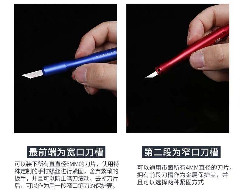 Border Model REPLACEABLE MULTI-PURPOSE MODEL'S KNIFE black | 6971995741138