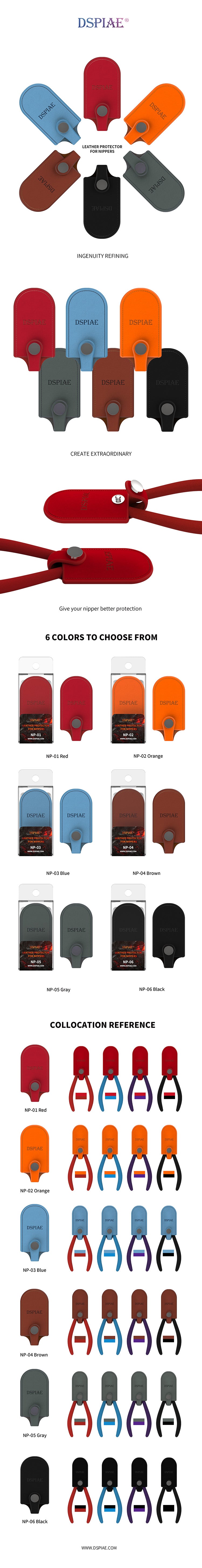 DSPIAE Leather Protector for Nippers (Black) | 6970845562022