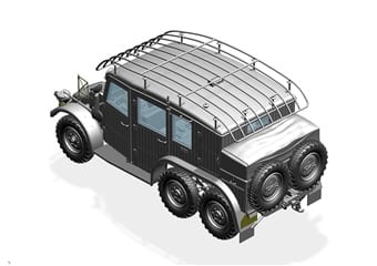Bronco Models 1/35 German Krupp Protze Kfz.19 Radio Command Car | 6970162330663