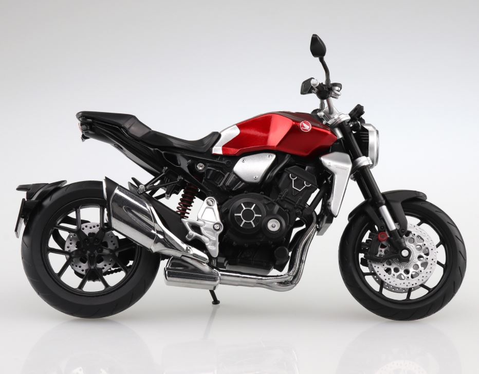 Aoshima 1/12 Honda CB1000R Chromosphere Red Diecast Motorcycle | 4905083108161