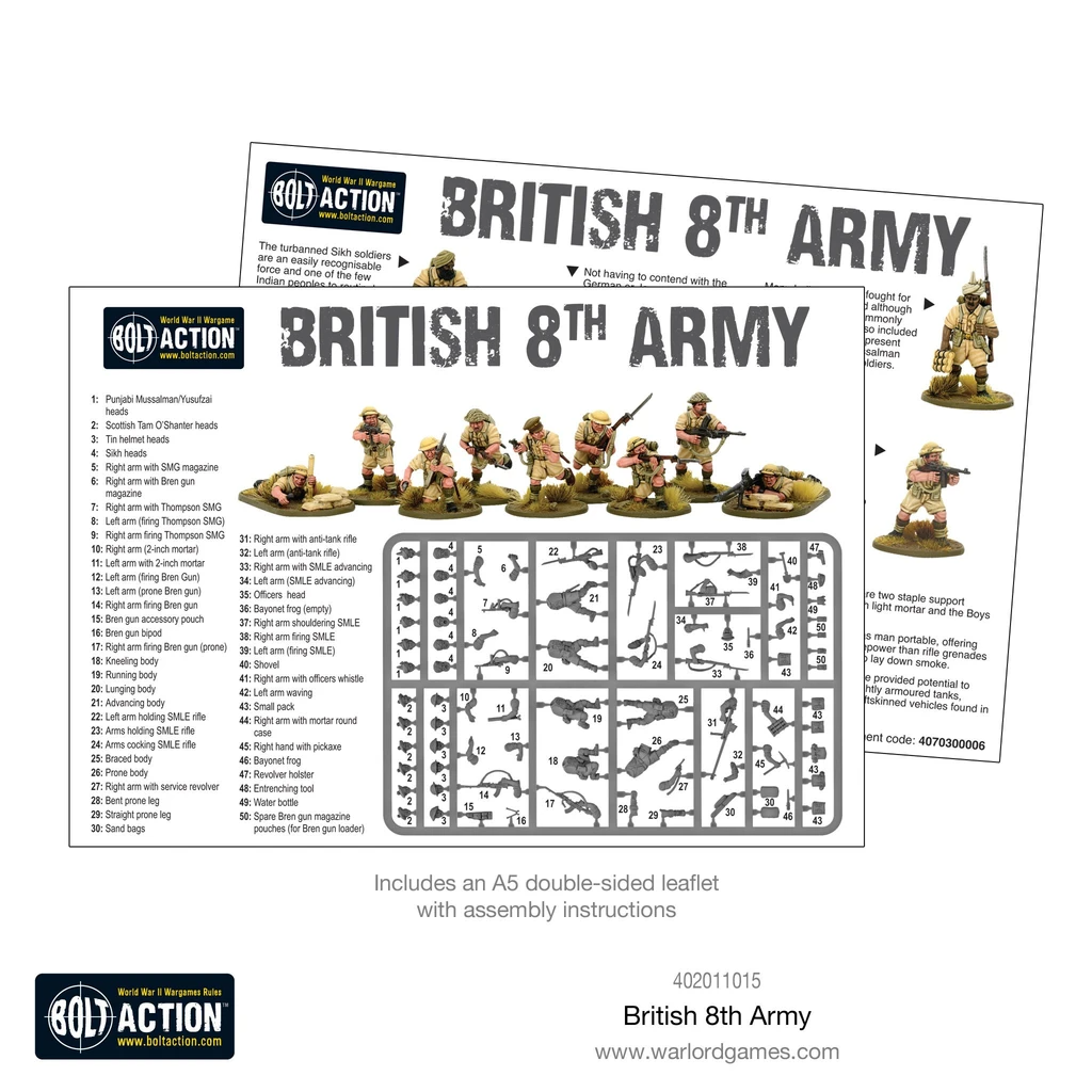 Bolt Action 8th Army Infantry | 5060572501065