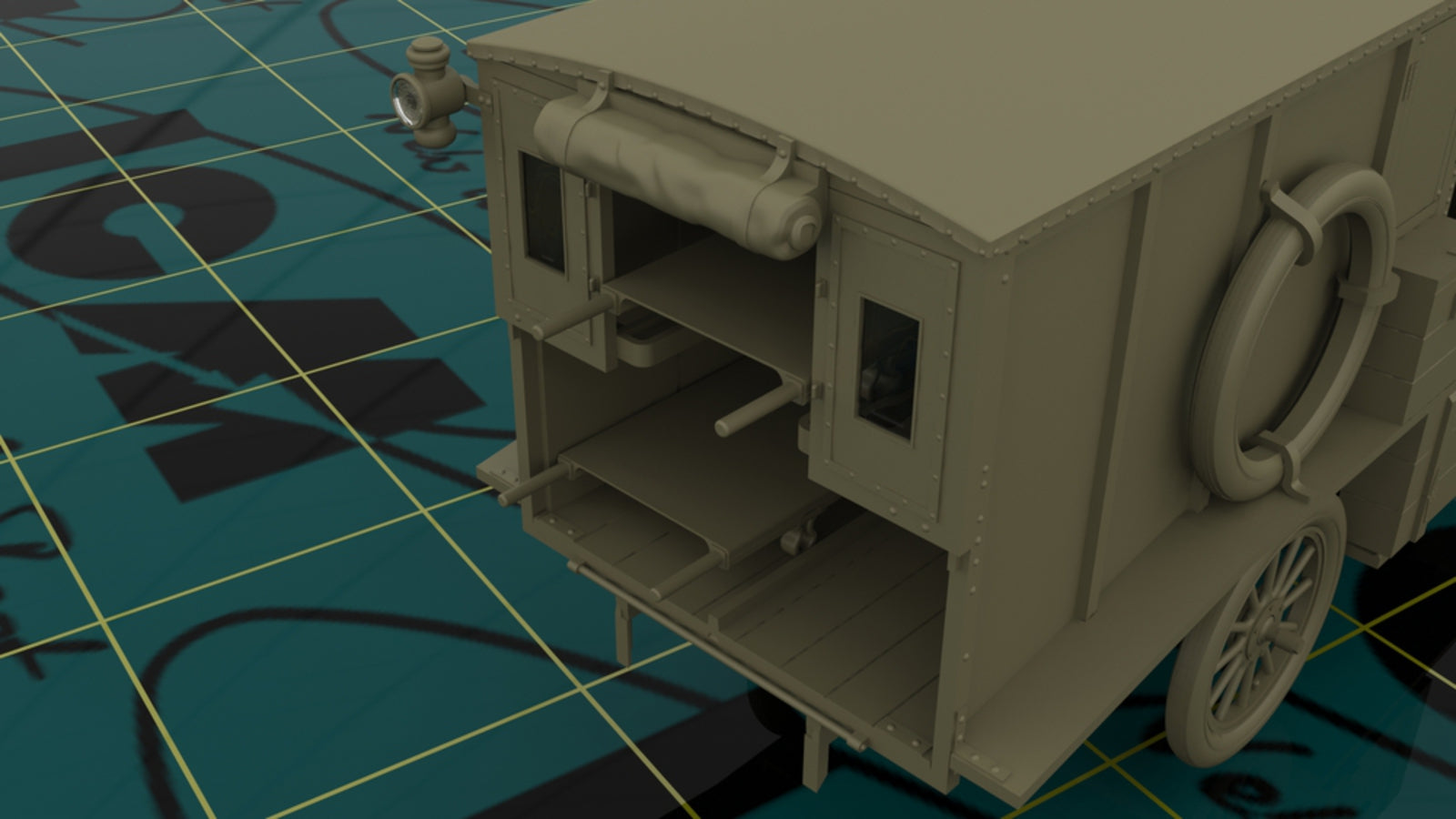 ICM 1/35 Model T 1917 Ambulance with US Medical Personnel | 4823044404506