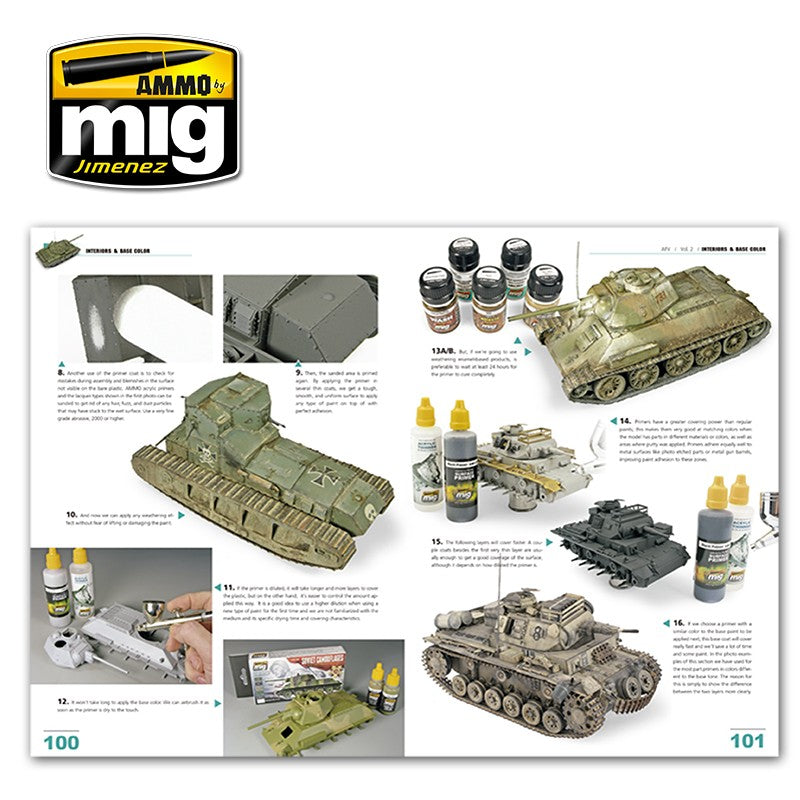 Ammo Mig Encyclopedia of Armour Modelling Techniques - Vol. 2: Interiors & Base Color (English) | 8432074061519