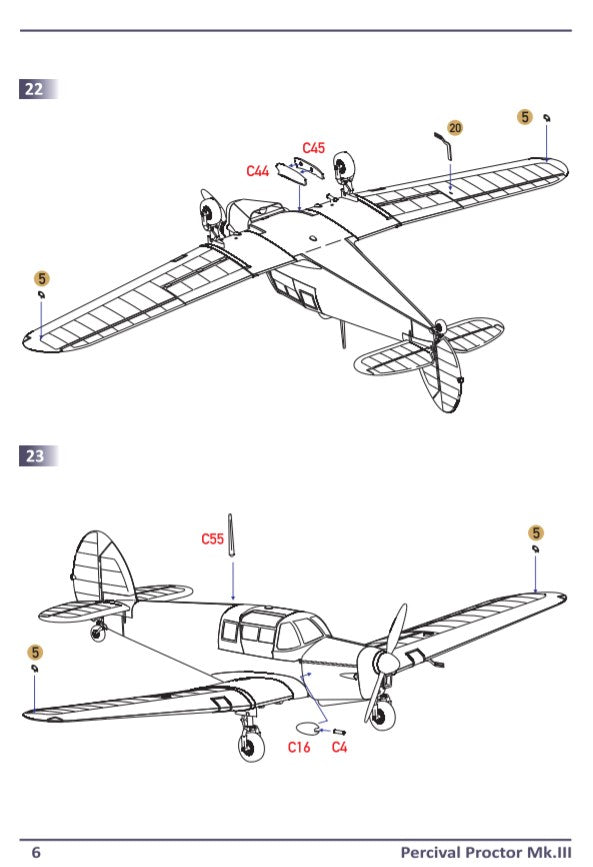 Dora Wings Percival Proctor Mk.III | 4820237050137