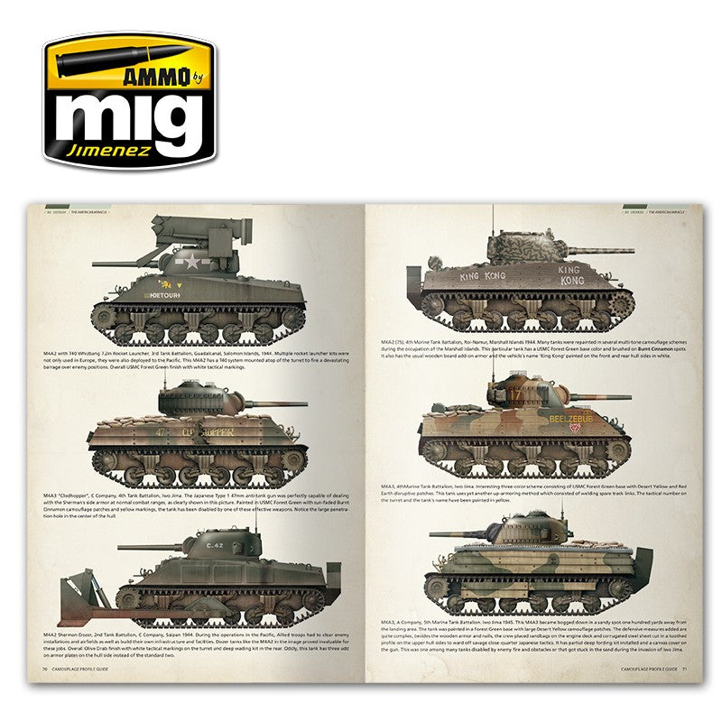 Ammo Mig Sherman: The American Miracle - Camouflage Profile Guide (English) | 8432074060802