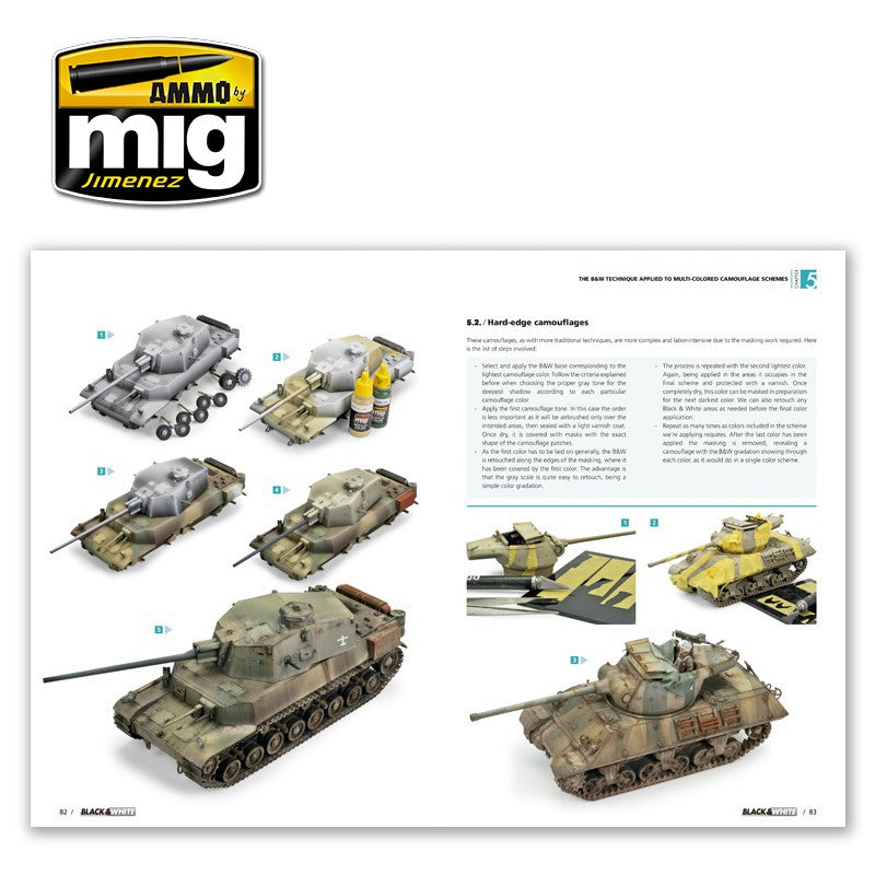 Ammo Mig Black & White Technique Guide (English) | 8432074060161