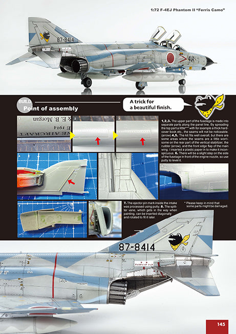 Model Art JASDF F-4 Phantom II Photobook & Modeling Guide "The Glorious 301SQ" - English edition (kse-41e) | 4573322751692