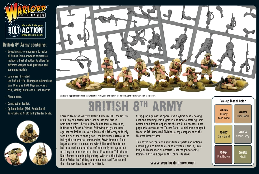 Bolt Action 8th Army Infantry | 5060572501065