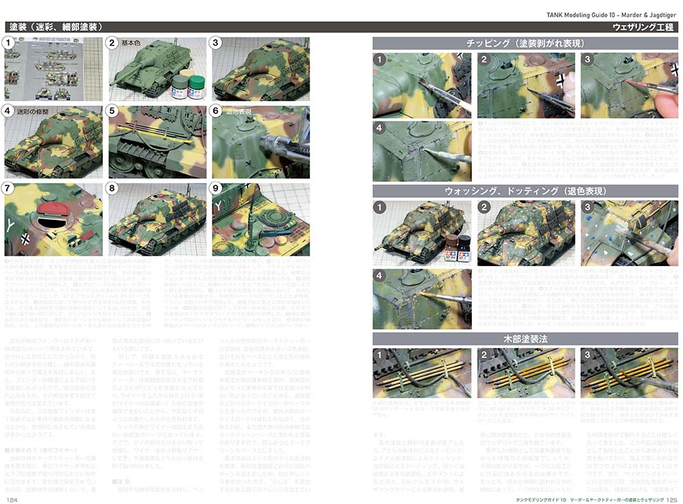 Model Art Tank Modeling Guide 10 : Marder & Jagdtiger Painting & Weathering (Japanese) (kse-49) | 4910123201122