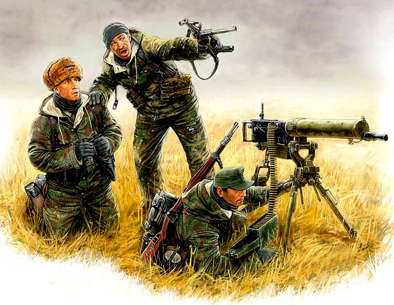 MASTER BOX German machinegun crew, Eastern front, Kurland, 1944 | 4820041760314